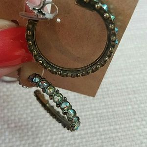 Sorrelli Jewelry - Sorrelli Green Apple Hoops Earrings Sorrelli Jewelry - Sorrelli Green Apple Hoops Earrings